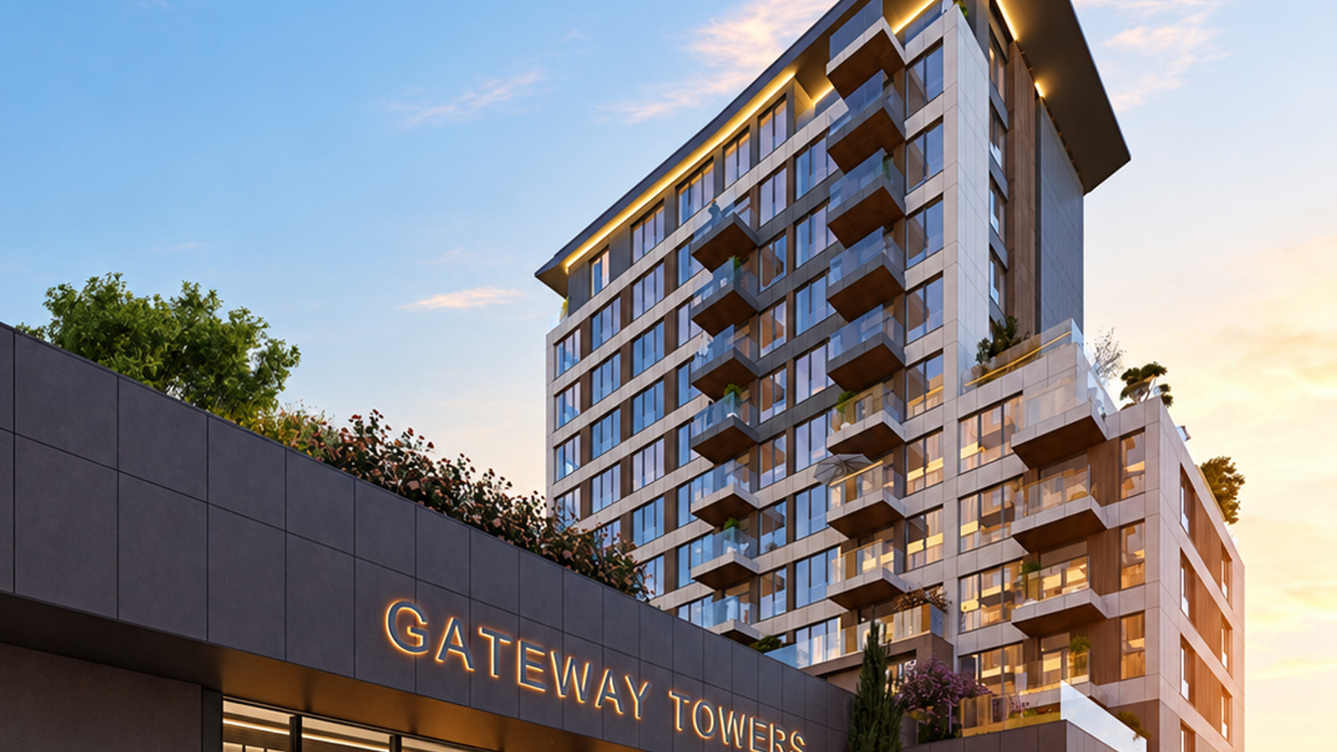 GATEWAY TOWERS, דירת חדר שינה אחד, מגדל B